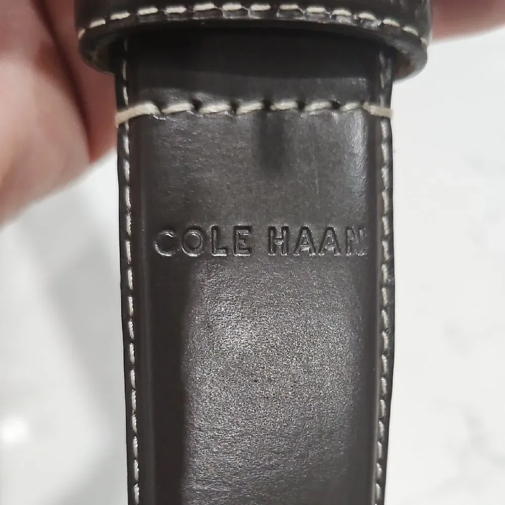 Cole Haan Black and Brown Leather Belt